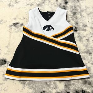 Iowa Hawkeyes toddler cheerleading outfit